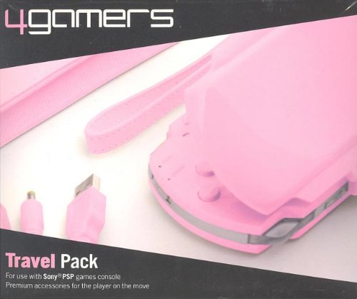 4Gamers Pink PSP Travel Pk-USB Data/Chrg/Cs von 4Gamers