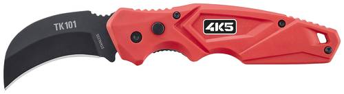 4K5 Tools TK 101 Foldable Curved Knife 600.101A Klappmesser mit Holster Rot, Schwarz von 4K5 Tools