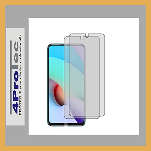 4ProTec | 2x Display-Schutz-Folie KLAR für Redmi Note 11 4G von 4ProTec
