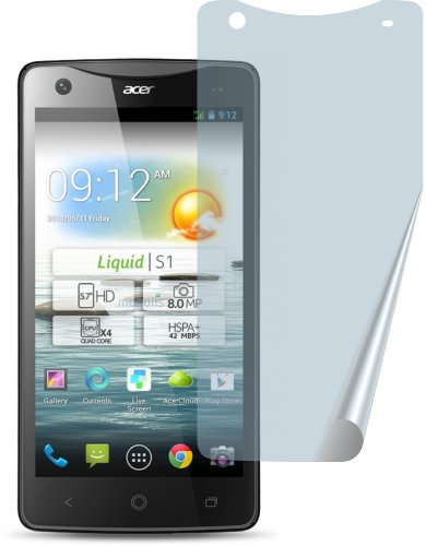 4ProTec I 2X Crystal Clear klar Schutzfolie für Acer Liquid S1 Duo Tablet Phone Premium Displayschutzfolie Bildschirmschutzfolie Schutzhülle Displayschutz Displayfolie Folie 4ProTec I 2X Crystal Clear klar Schutzfolie für Acer Liquid S1 Duo Tablet Phone Premium Displayschutzfolie Bildschirmschutzfolie Schutzhülle Displayschutz Displayfolie Folie von 4ProTec