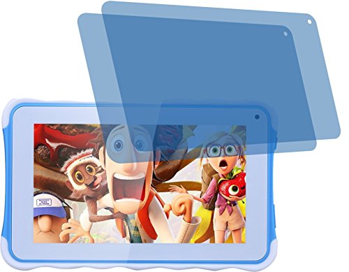 4ProTec I 2X Crystal Clear klar Schutzfolie für Excelvan Kinder Tablet 7 Zoll Premium Displayschutzfolie Bildschirmschutzfolie Schutzhülle Displayschutz Displayfolie Folie von 4ProTec