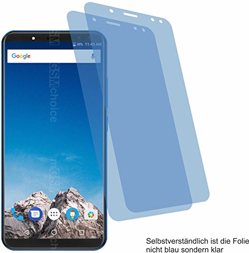 4ProTec I 2X Crystal Clear klar Schutzfolie für Vernee X Displayschutzfolie Bildschirmschutzfolie Schutzhülle Displayschutz Displayfolie Folie von 4ProTec