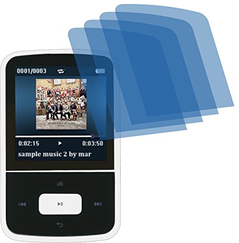4ProTec I 4X Crystal Clear klar Schutzfolie für AGPtek Bluetooth MP3-Player Premium Displayschutzfolie Bildschirmschutzfolie Schutzhülle Displayschutz Displayfolie Folie von 4ProTec