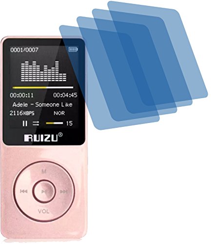 4ProTec I 4X Crystal Clear klar Schutzfolie für cfzc MP3 8GB Musik Player Premium Displayschutzfolie Bildschirmschutzfolie Schutzhülle Displayschutz Displayfolie Folie von 4ProTec