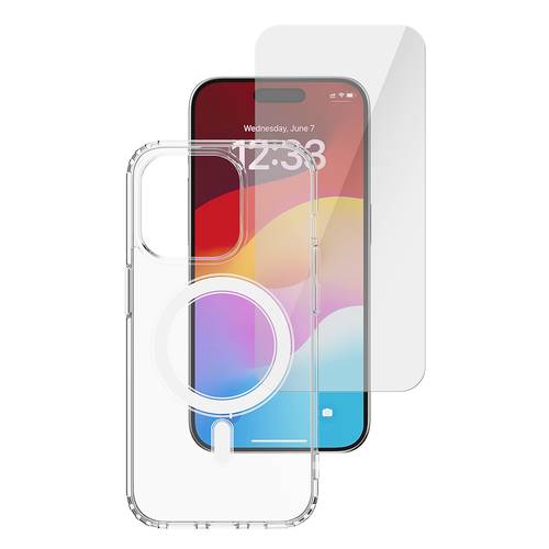 4Smarts 360° Protection Set Backcover Apple iPhone 15 Transparent Induktives Laden von 4Smarts