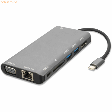 4Smarts 4smarts 8in1 Hub USB Typ-C Ethernet,HDMI,3x USB 3.0,Kartenlese von 4Smarts