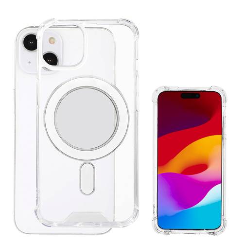 4Smarts Hybrid Case Ibiza Backcover Apple iPhone 15 Plus Transparent Induktives Laden von 4Smarts