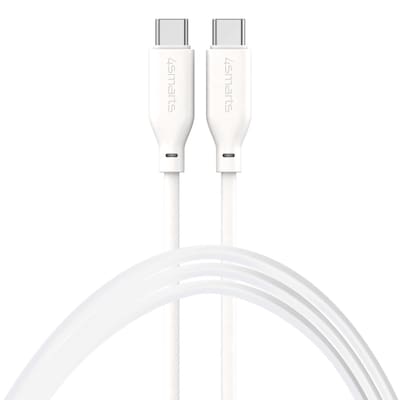 4Smarts USB-C / USB-C Silikon-Kabel High Flex 60W 1,5m - weiß von 4Smarts