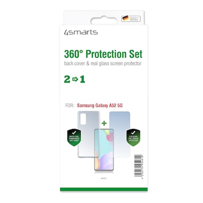 4smarts 360° Protection Set für Samsung Galaxy A52 5G, transparent von 4Smarts