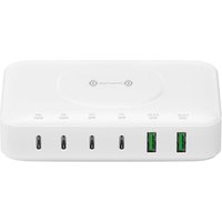 4smarts 7in1 GaN Ladestation 100W Wireless Charger weiß von 4Smarts