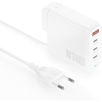 4smarts Ladegerät GaN Flex Pro 100W 3 USB-C+1 USB-A, Travel Edition von 4Smarts