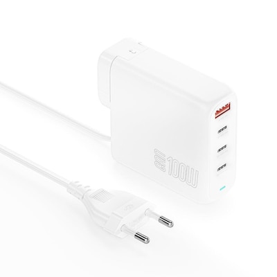 4smarts Ladegerät GaN Flex Pro 100W 3 USB-C+1 USB-A, Travel Edition von 4Smarts