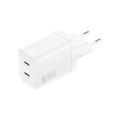 4smarts Ladegerät PDPlug Dual 36W GaN 2xC, weiß von 4Smarts