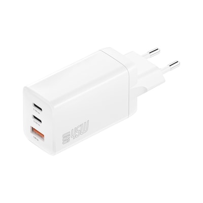 4smarts Ladegerät PDPlug Trio 45W GaN 2xC,1xA, weiß von 4Smarts