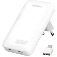 4smarts Netzladegerät FlatPlug Slim Dual 45W GaN 2C, weiß 4smarts Netzladegerät FlatPlug Slim Dual 45W GaN 2C, weiß von 4Smarts