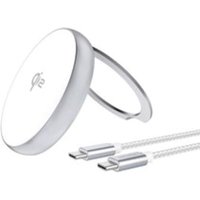 4smarts Qi2 Charger Kickstand silber/ weiß von 4Smarts
