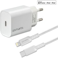 4smarts Schnelllade-Set 20W mit 1,5m Lightning Kabel f. iPhone von 4Smarts