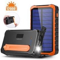 4smarts Solar Powerbank Prepper 12000mAh schwarz/ orange 456633 von 4Smarts