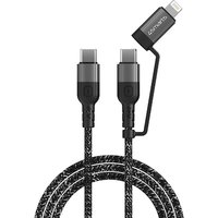 4smarts USB-C/USB-C & Lightning Kabel ComboCord CL 1.5m textil von 4Smarts