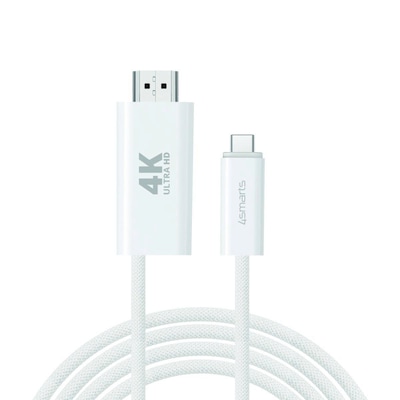 4smarts USB-C auf HDMI Kabel PD 2m, weiß 4smarts USB-C auf HDMI Kabel PD 2m, weiß von 4Smarts