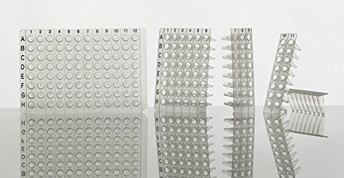 4TITUDE 045679 Barrettes de 12 bouchons plats optiques pour plaques PCR 4titude (réf. 4titude : 4Ti-0788) (Pack de 200) von 4TITUDE