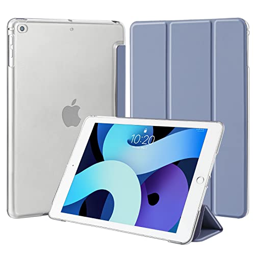 4UBonLife Hülle für iPad 9,7 Zoll 6./5. Generation 2018 2017,auch für iPad Air 1. / 2. Schlank Leicht Harte Schutzhülle Transluzent Matt Rückseite Cover für iPad 9,7" (Lavendelgrau) von 4UBonLife