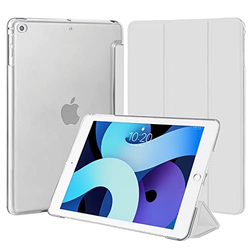 4UBonLife Hülle für iPad 9,7 Zoll 6./5. Generation 2018 2017,auch für iPad Air 1. / 2. Schlank Leicht Harte Schutzhülle Transluzent Matt Rückseite Cover für iPad 9,7" (Licht Grau) von 4UBonLife