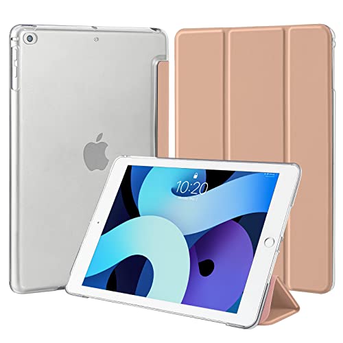 4UBonLife Hülle für iPad 9,7 Zoll 6./5. Generation 2018 2017,auch für iPad Air 1. / 2. Schlank Leicht Harte Schutzhülle Transluzent Matt Rückseite Cover für iPad 9,7" (Roségold) von 4UBonLife