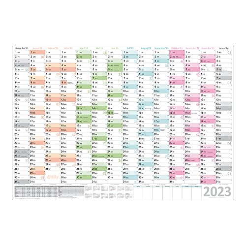 Premium-XXL Color Wandkalender 2023 mit 14 Monaten, Kalenderwochen, Schulferien, Gerollt in Schlauchfolie aus dem 4WAY Verlag® von 4WAY Verlag