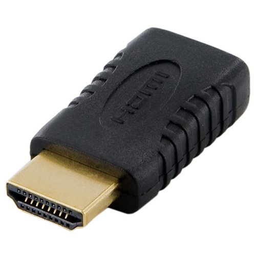 4World Adapter HDMI [M] > mini HDMI typ C [F], black (08724) von 4World