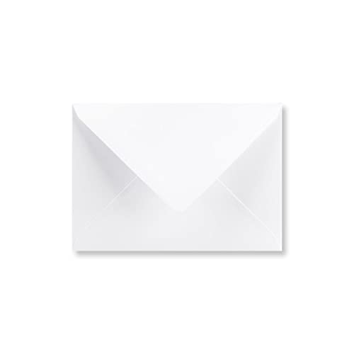 Briefumschläge, 133 x 184 mm, farbig, für Grußkarten, Hochzeitseinladungen und Bastelarbeiten, 50 Stück, Weiß von 4aboxes ltd