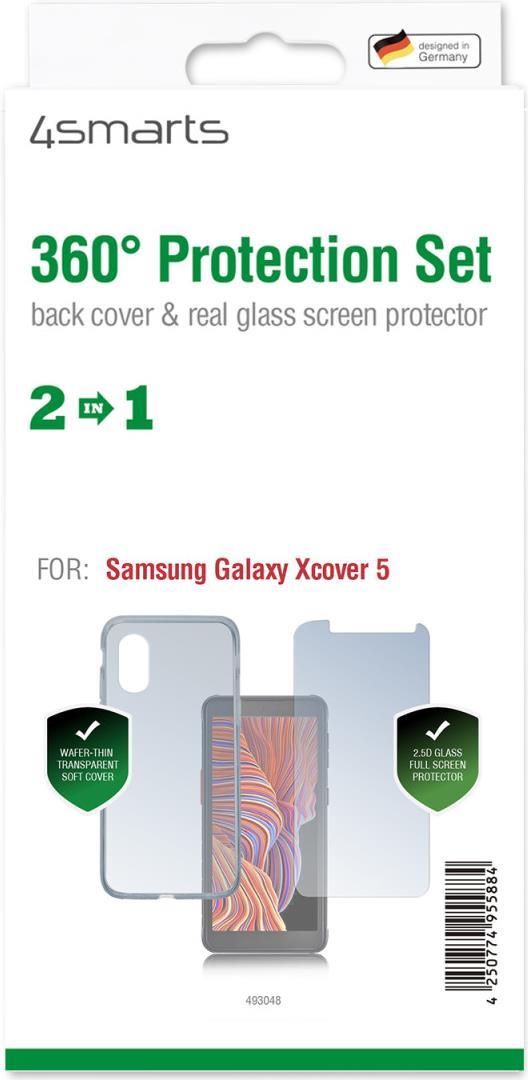 4smarts 360� Protection Set f�r Samsung Galaxy Xcover 5 transparent (493048) von 4smarts