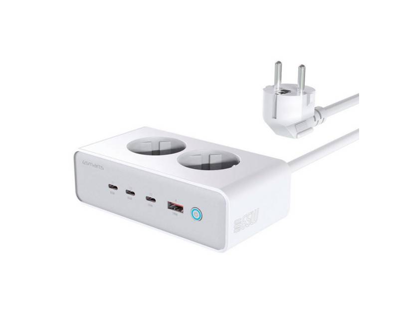 4smarts Desk Charger GaN 65W mit AC-Steckdosen USB-Ladegerät von 4smarts