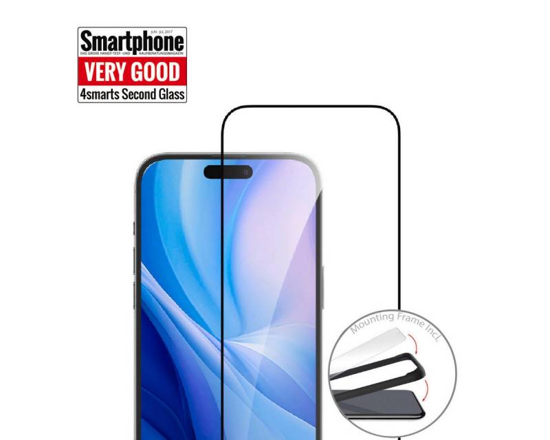 4smarts Displayschutzglas 4smarts Second Glass mit Montagerahmen für iPhone 16 Pro von 4smarts