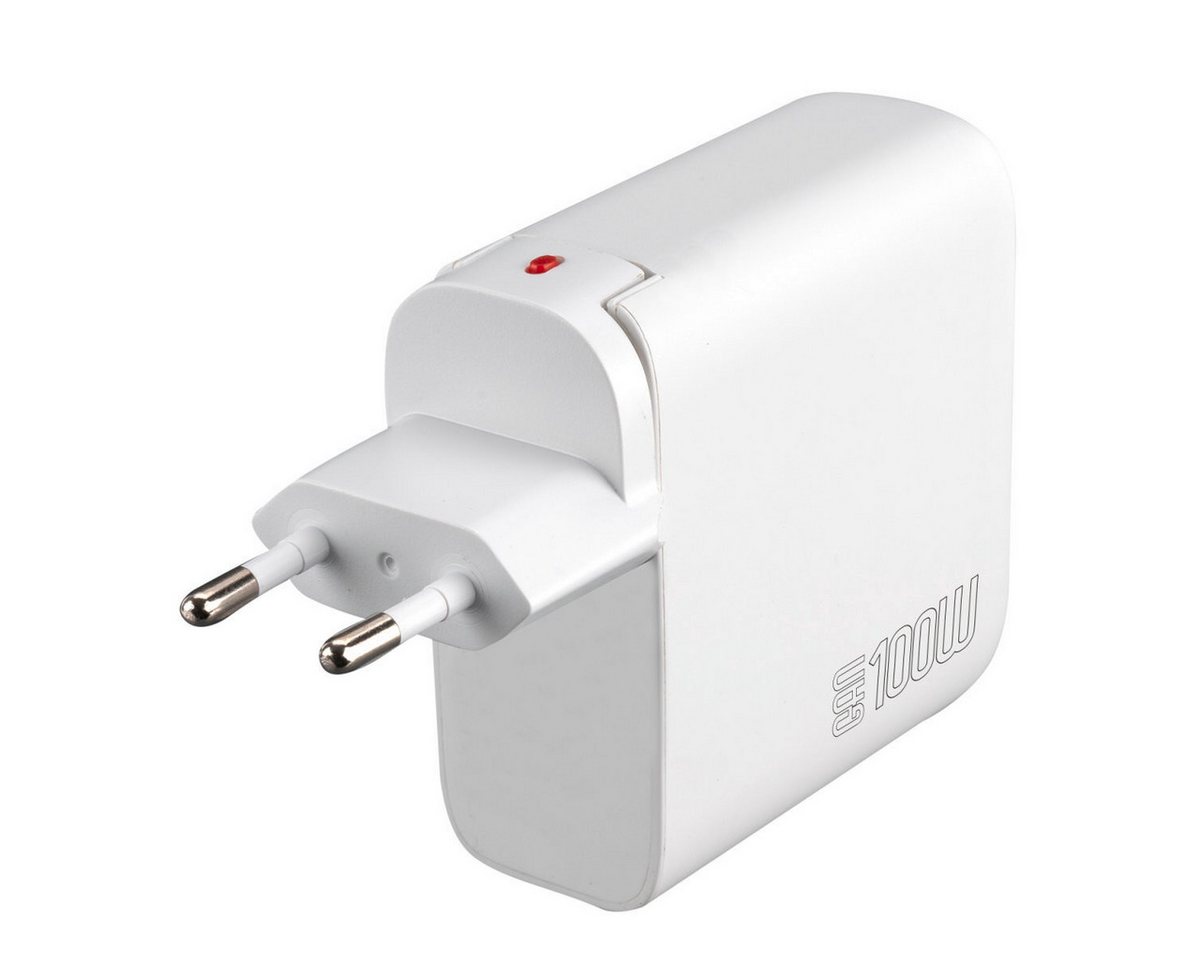 4smarts GaN Flex Pro 100W 3x USB-C + 1x USB-A, Travel Edition USB-Ladegerät (flexibel nutzbar mit EU-, UK- und US-Adaptern) von 4smarts
