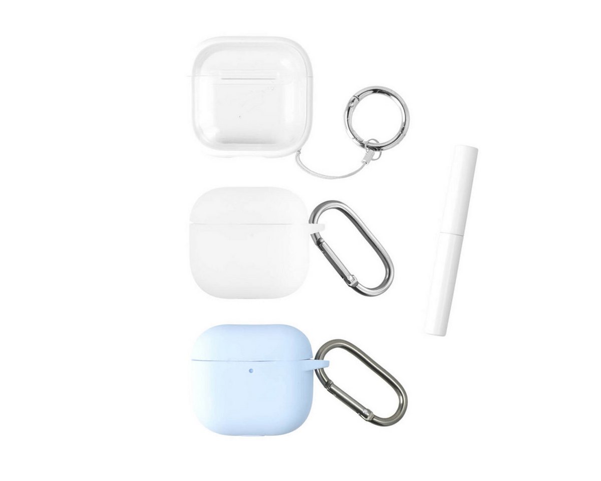 4smarts Kopfhörer-Schutzhülle Case Set Omega für Apple AirPods 4 3er Set, Schutzhülle, Case, Schutzcase, stoßfest 4smarts Kopfhörer-Schutzhülle Case Set Omega für Apple AirPods 4 3er Set, Schutzhülle, Case, Schutzcase, stoßfest von 4smarts