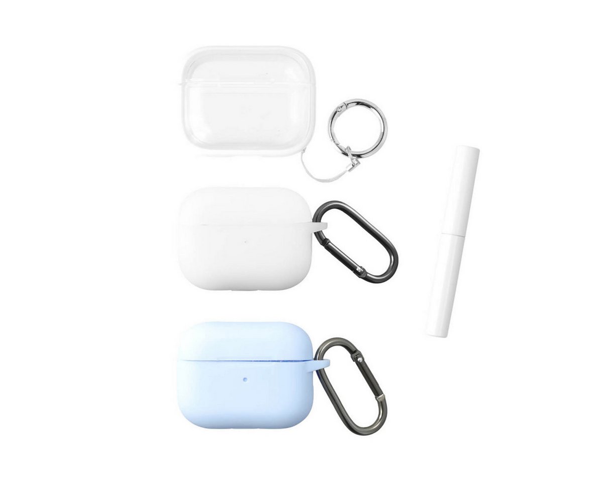 4smarts Kopfhörer-Schutzhülle Case Set Omega für Apple AirPods Pro 2 3er Set, Schutzhülle, Case, Schutzcase, stoßfest 4smarts Kopfhörer-Schutzhülle Case Set Omega für Apple AirPods Pro 2 3er Set, Schutzhülle, Case, Schutzcase, stoßfest von 4smarts