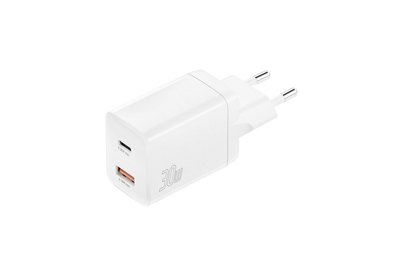 4smarts Ladegerät PDPlug Duos 30W 1xUSB-C, 1xUSB-A USB-Ladegerät von 4smarts