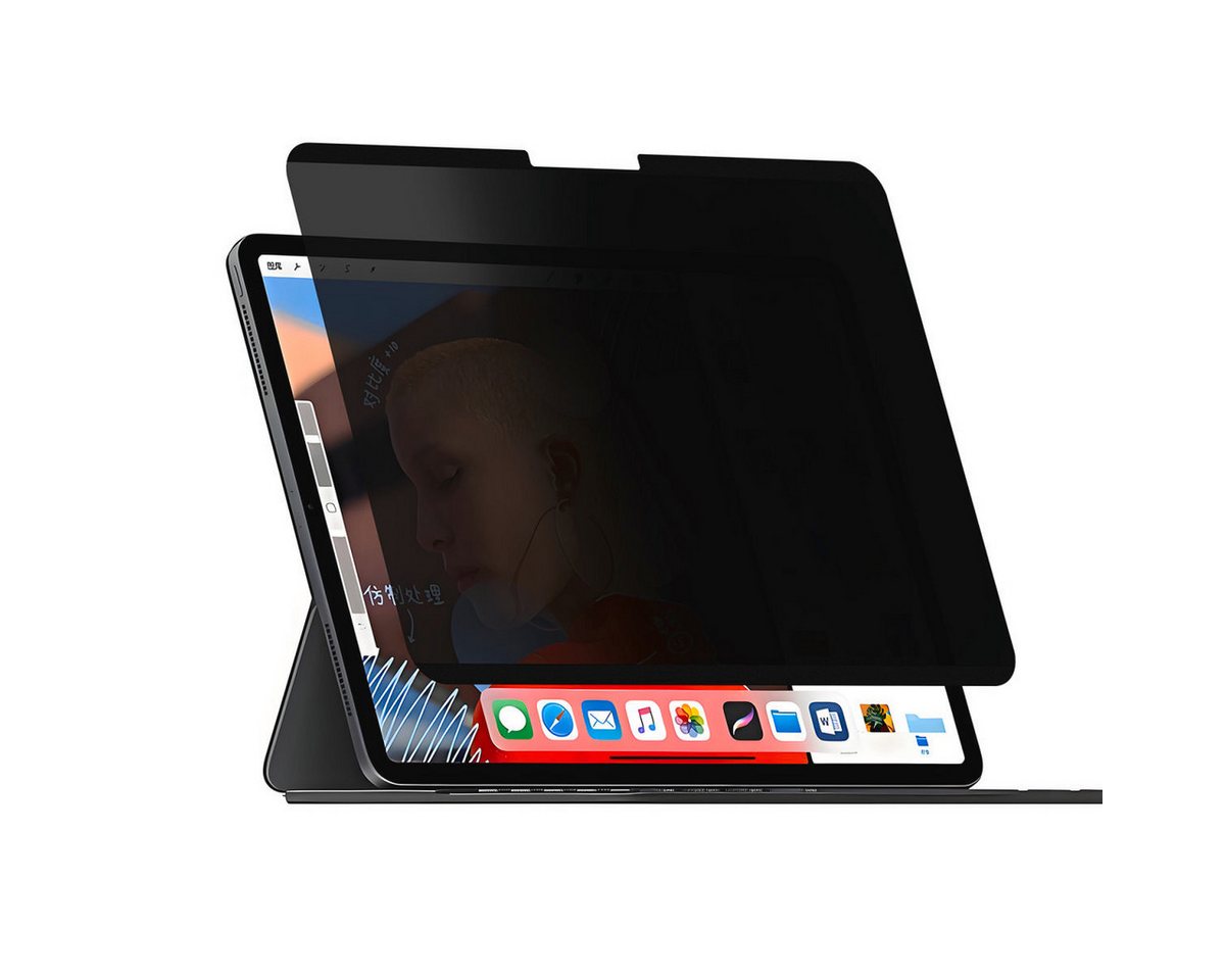 4smarts Displayschutzfolie Magnetischer Privacy Filter für Apple iPad Pro 11 (M4, 2024), Blickschutzfolie, Schutzfolie, Bildschirmschutz, kratz- & stoßfest von 4smarts