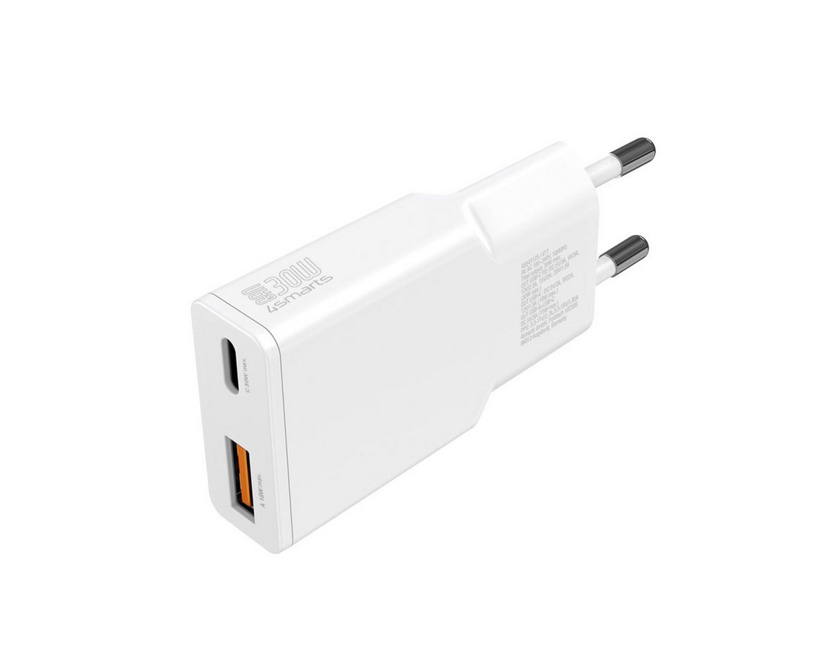 4smarts Netzladegerät PDPlug Slim Duos 30 W GaN 1C+1A USB-Ladegerät 4smarts Netzladegerät PDPlug Slim Duos 30 W GaN 1C+1A USB-Ladegerät von 4smarts