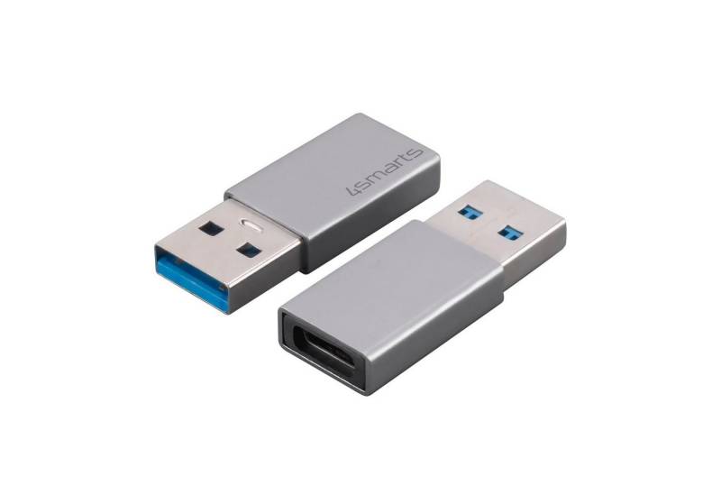 4smarts Passiver Adapter USB-A 3.0 auf USB-C - 2er Set USB-Kabel, USB 3.0 Typ A, USB (10 cm) von 4smarts