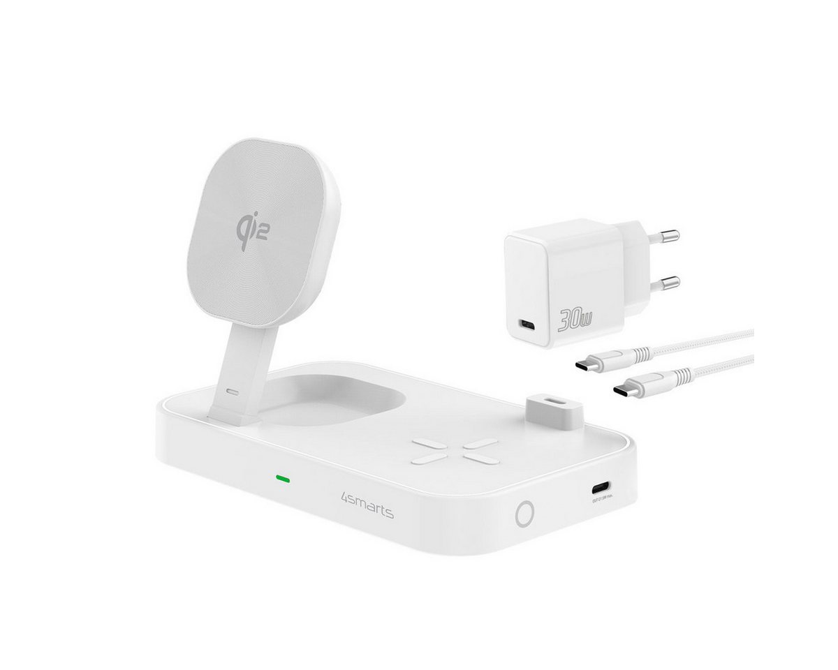 4smarts Qi2 Ladestation Trident weiß Akku-Ladestation 4smarts Qi2 Ladestation Trident weiß Akku-Ladestation von 4smarts