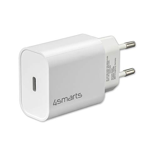 4smarts VoltPlug PD 20W USB C Ladegerät und Ladekabel USB C auf Lightning [MFi Zertifiziert] Power Delivery Schnellladegerät Netzteil für iPhone 12 Pro Max,12 Mini, 11 Pro, iPhone SE 2020, iPad - Weiß 4S465591 von 4smarts