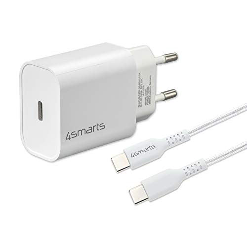 4smarts Schnelllade-Set 20W mit 1.5m USB-C zu USB-C Kabel, 4S465585 von 4smarts