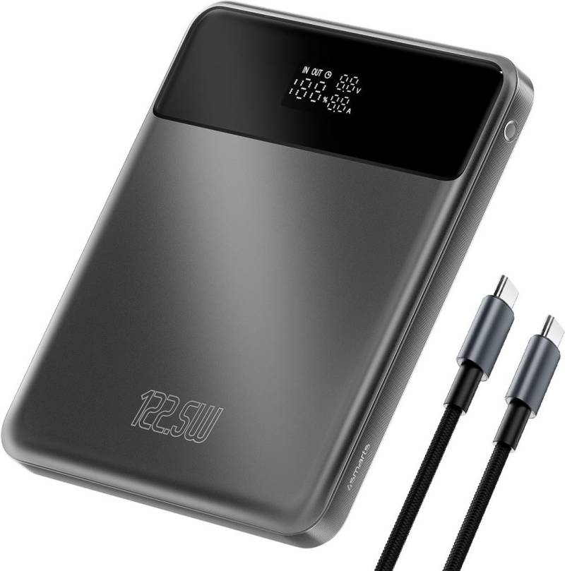 4smarts Slim - 20000 mAh - Lithium Polymer (LiPo) - Adaptive Fast Charging - Quick Charge 3.0 - 20 V - Grau (540622) von 4smarts