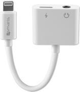 4smarts SoundSplit - Lightning zu Kopfhörer Anschluss / Ladeadapter - Audio/USB - Lightning (M) bis Mini-Stecker, Lightning (W) - 65 mm - für Apple iPad/iPhone/iPod (Lightning) (468673) von 4smarts