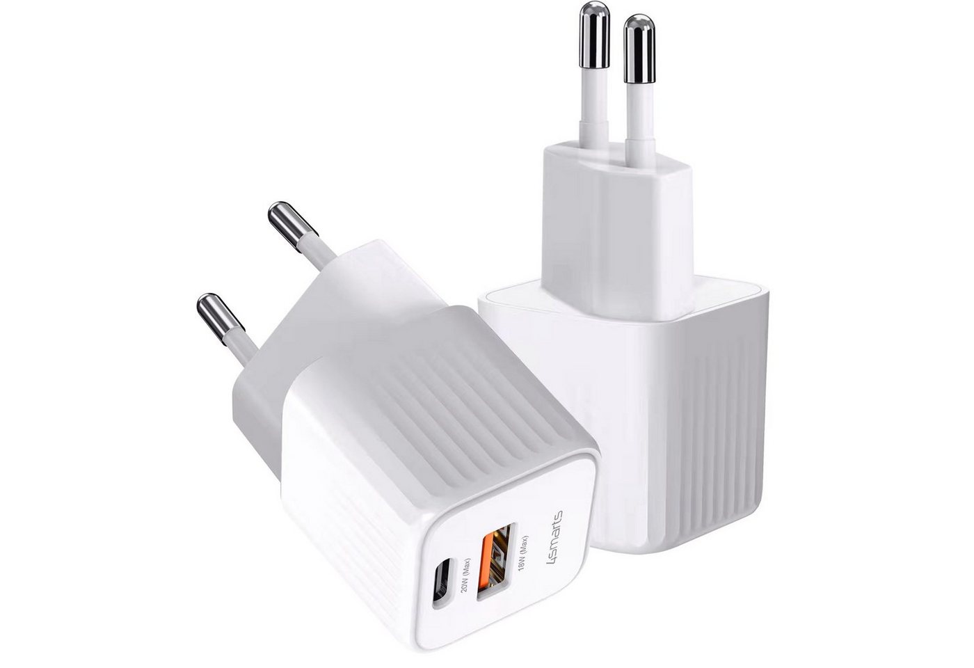 4smarts VoltPlug Duos Mini USB-Ladegerät (PD 20 W) von 4smarts