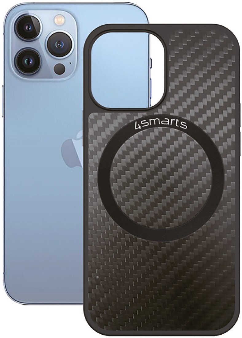 UltiMAG Carbon Case für iPhone 13 Pro Max schwarz UltiMAG Carbon Case für iPhone 13 Pro Max schwarz von 4smarts
