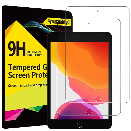 4youquality [2er Pack Schutzfolie für iPad mini 5/4 (Modell 2019/2015, 5./4.Generation), Panzerglasfolie, Anti-Kratzer, Schlagfest von 4youquality