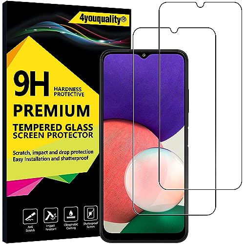 4youquality Displayschutzfolie für Samsung Galaxy A22 5G/A22S 5G, Schutzfolien für Handys, gehärtetes Glas, 2 Stück von 4youquality